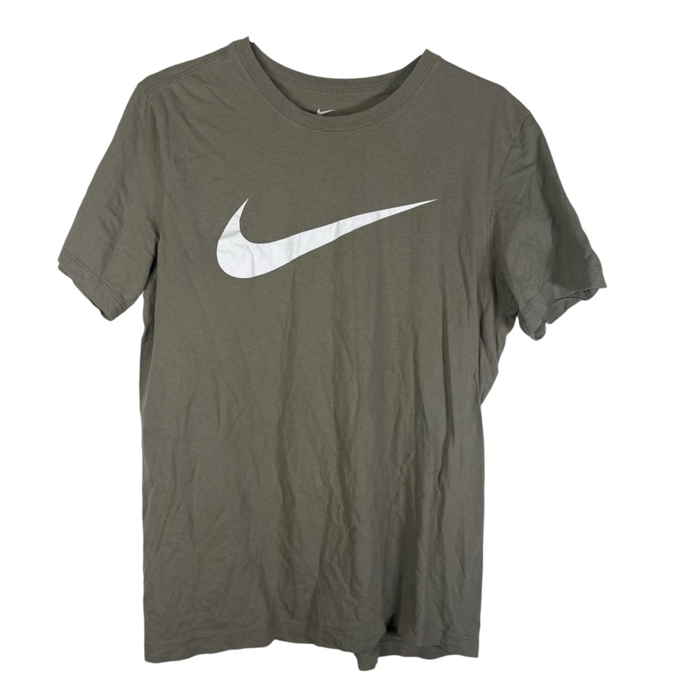 Nike Men’s Small The Nike Tee Green Logo Short Sleeve Shirt Crewneck Top Unisex
